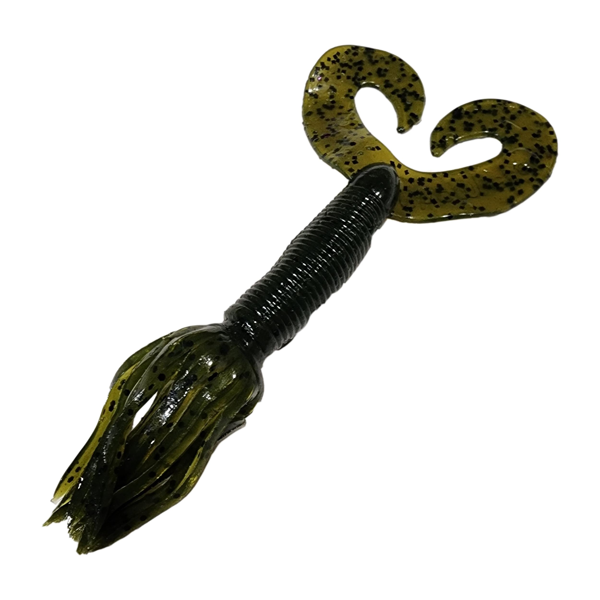 NEW!!! Chompers Skirted Twin Tail Grub Kit (67 piece) Chompers